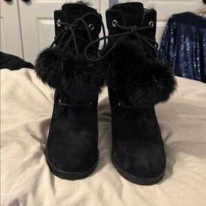 Jimmy Choo Black Suede Boots